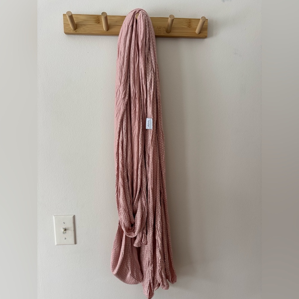 SollyBaby Pink Polka dot baby drapes